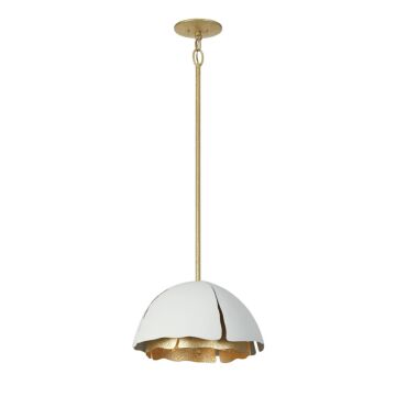 Brewster Three Light Pendant in Cavalier Goldith Royal White by Savoy House