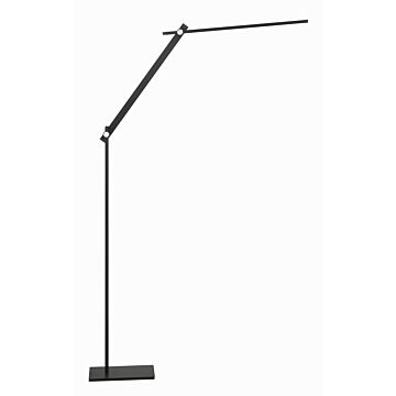 Task Portables LED Floor Lamp in Anodized Brush Coal by George Kovacs