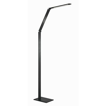 Portables LED Table Lamp in Anodized Brush Coal by George Kovacs