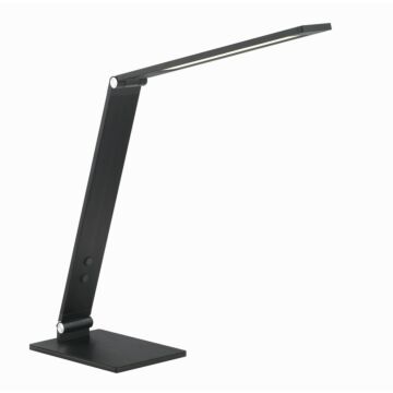 Portables LED Table Lamp in Anodized Brush Coal by George Kovacs