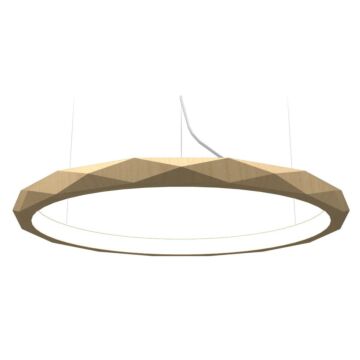 Facet LED Pendant in Maple