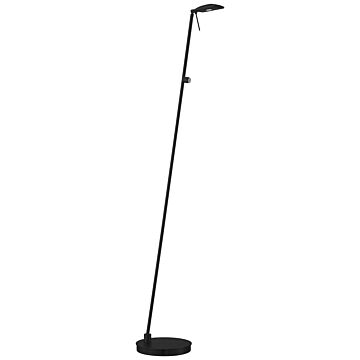 Task Portable LED Floor Lamp in Coal by George Kovacs