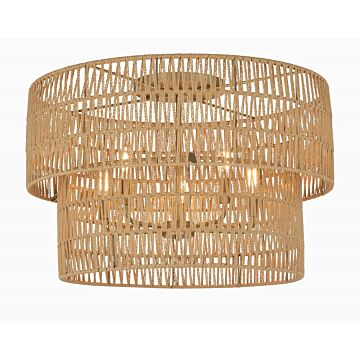 Bungalow Heaven  Flush Mount in Soft Brass by Minka-Lavery