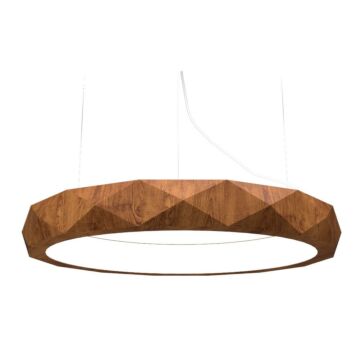 Facet LED Pendant in Imbuia