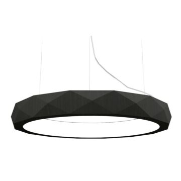 Facet LED Pendant in Charcoal