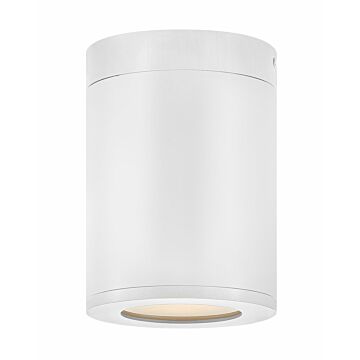 Hinkley Silo 1-Light Flush Mount Outdoor Ceiling Light In Satin White
