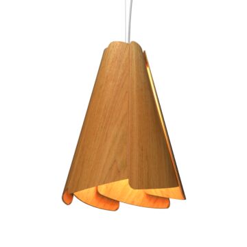 Stecche di Legno 1-Light Floor Lamp in Louro Freijo