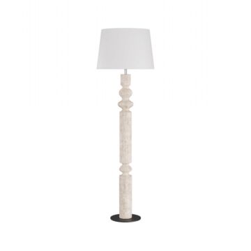 Woodrow 1-Light Floor Lamp in Limewash