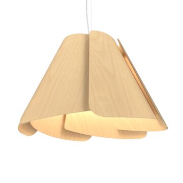 Fuchsia 1-Light Pendant in Maple
