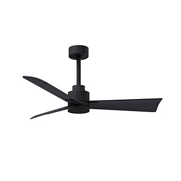Alessandra 42" Ceiling Fan in Matte Black by Matthews Fan Company
