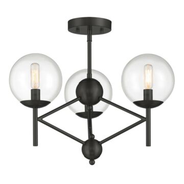 Auresa  Semi Flush Mount in Coal by Minka-Lavery