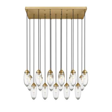 Arden  Linear Chandelier in Rubbed Brass by Z-Lite