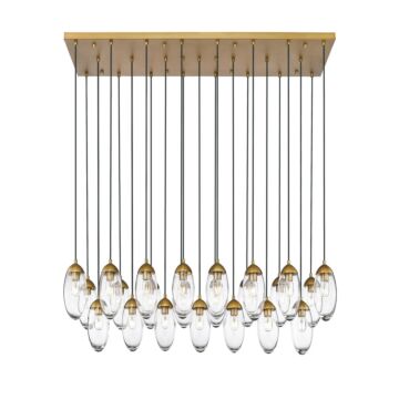 Arden  Linear Chandelier in Rubbed Brass by Z-Lite
