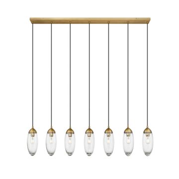 Arden  Linear Chandelier in Rubbed Brass by Z-Lite