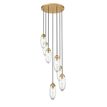 Arden  Chandelier in Rubbed Brass by Z-Lite