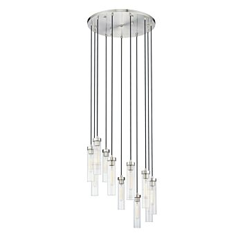 Beau  Chandelier in Brushed Nickel by Z-Lite
