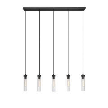 Beau  Linear Chandelier in Matte Black by Z-Lite