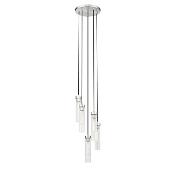 Beau  Chandelier in Brushed Nickel by Z-Lite