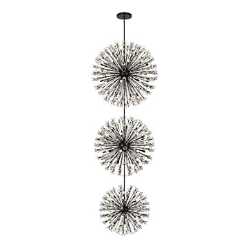 Vera 100-Light Chandelier in Black