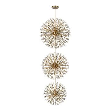 Vera 100-Light Chandelier in Satin Gold