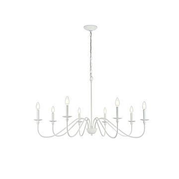 Rohan 8-Light Chandelier in White