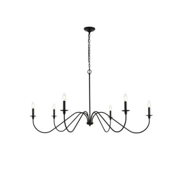 Rohan 6-Light Chandelier in Matte Black