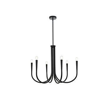 Layne 6-Light Chandelier in Black
