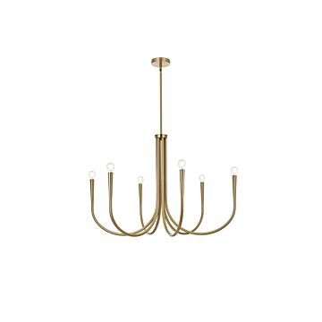 Layne 6-Light Chandelier in Gold