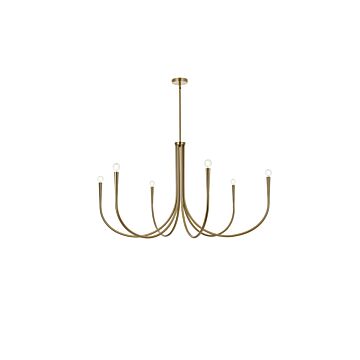 Layne 6-Light Chandelier in Gold