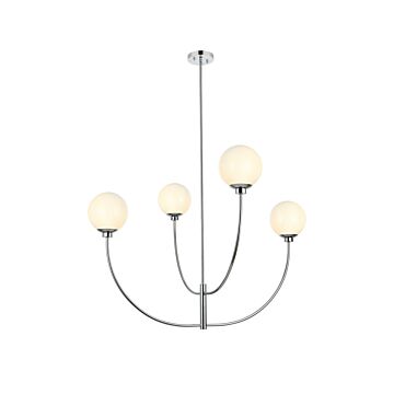Nyomi 4-Light Chandelier in Chrome