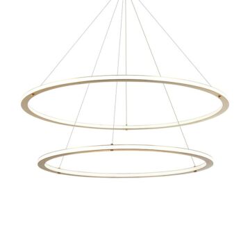 Victoria LED Pendant in Brushed Gold by Matteo Lighting