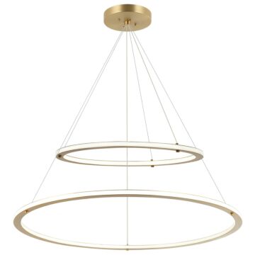 Victoria LED Pendant in Brushed Gold by Matteo Lighting