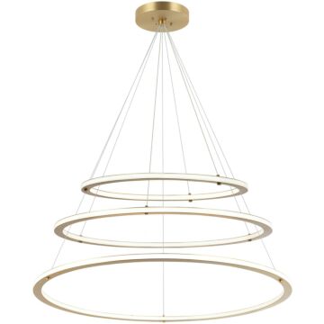 Victoria LED Pendant in Brushed Gold by Matteo Lighting