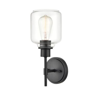 Asheville One Light Wall Sconce in Matte Black by Millennium