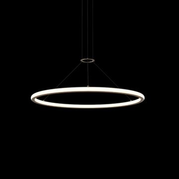 Luna LED Pendant in Brass Finish by Sonneman