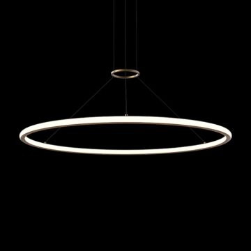 Luna LED Pendant in Brass Finish by Sonneman