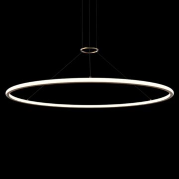 Luna LED Pendant in Brass Finish by Sonneman