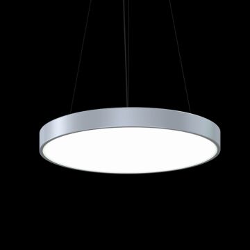 Pi LED Pendant in Bright Satin Aluminum by Sonneman