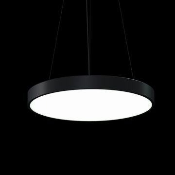 Pi LED Pendant in Satin Black by Sonneman