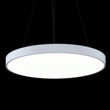Pi LED Pendant in Satin White by Sonneman