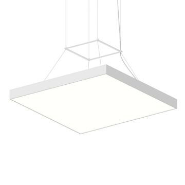 Pi LED Pendant in Satin White by Sonneman