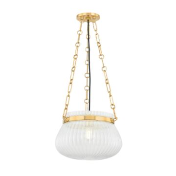 Granby One Light Pendant in Aged Brass by Hudson Valley