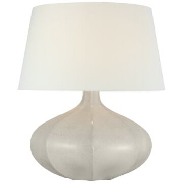 Rana LED Table Lamp in Bone Craquelure by Visual Comfort Signature
