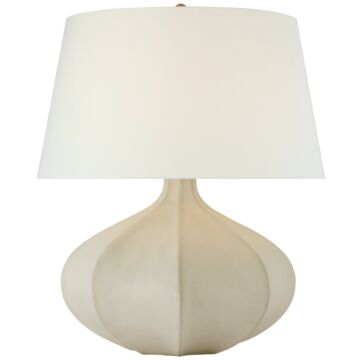 Rana LED Table Lamp in Stone White by Visual Comfort Signature