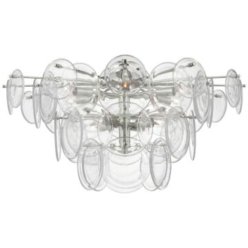 Loire LED Flush Mount in Polished Nickel by Visual Comfort Signature