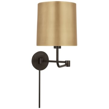 Go Lightly LED Swing Arm Wall Light in Bronze by Visual Comfort Signature