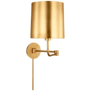 Go Lightly LED Swing Arm Wall Light in Gild by Visual Comfort Signature