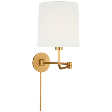 Go Lightly LED Swing Arm Wall Light in Gild by Visual Comfort Signature