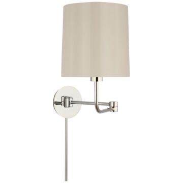 Go Lightly LED Swing Arm Wall Light in Polished Nickel by Visual Comfort Signature