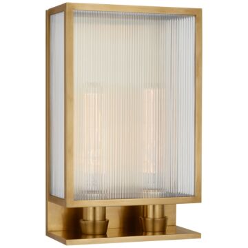 York LED Wall Sconce in Soft Brass by Visual Comfort Signature